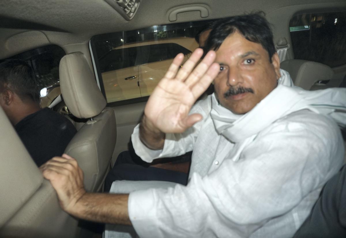 Sanjay Singh Aam Aadmi Party Mp Sanjay Singh Produced Before Court