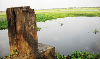 বর্ষার জল জমে এখনও, চাষ নিয়ে জেরবার গ্রামের মানুষ