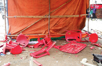 বিজেপির মিছিলে হামলা, খাতড়ায় অভিযুক্ত শাসক দল