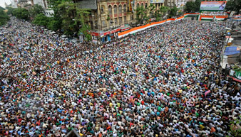 তৃণমূলের সমাবেশে কার্যত অচল মহানগর