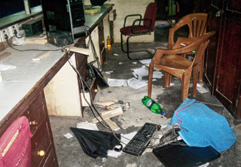 টিএমসিপি-র ভাঙচুর, অভিযোগ