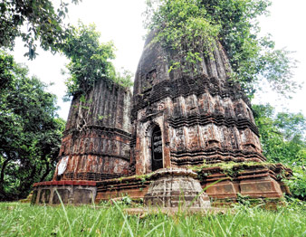 আগাছায় ঢাকছে মন্দির, খোঁড়াচ্ছে পর্যটন