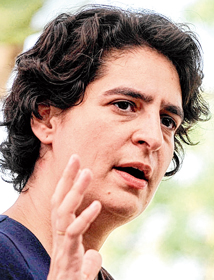 Priyanka Gandhi is not happy