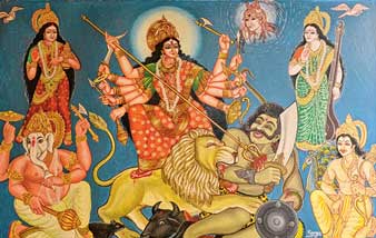 দেবীপক্ষের আগেই বোধন পটেশ্বরী দুর্গার