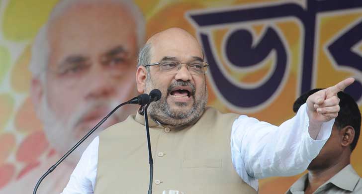 ভোট প্রচারে এসে সেই সারদাই হাতিয়ার অমিত শাহের