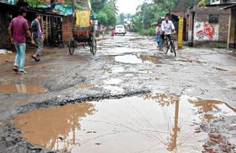 Murshidabad road poor condition