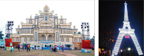 আইফেল টাওয়ার থেকে টেরাকোটা, মণ্ডপে সবই