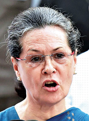 Sonia Gandhi counters to PM Modi on tolerance issue
