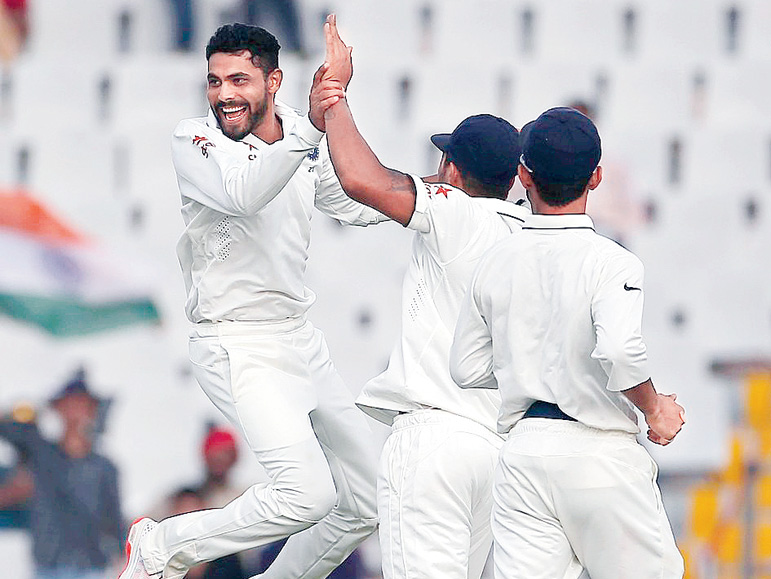 India takes lead in mohali as Spinners strike dgtl