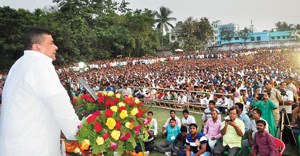 মেচেদায় উন্নয়নী সভা, শুভেন্দুর নিশানায় অধীর