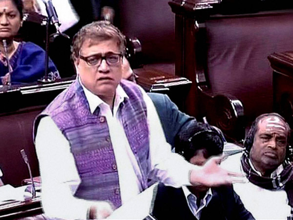 রাজ্যসভায় ডেরেক। ছবি: পিটিআই।