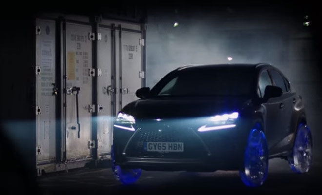 A Lexus NX that rides on wheels made of ice dgtl