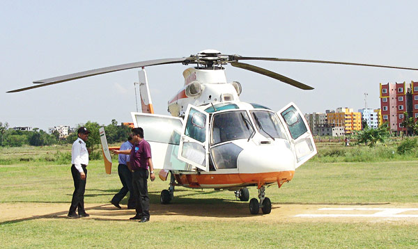 Helipad in Tarapith under trouble 