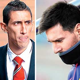 জয়ের মেজাজ মাটি মেসি, দি’মারিয়ার