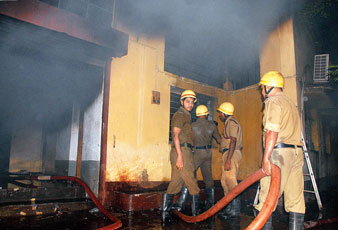 Five fire incident in Belgachia to Belur 