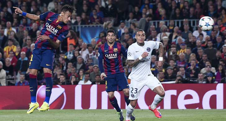 Barca enters into Champion league semi by Neymars double
