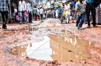 Poor drainage system, agitation in Arambagh