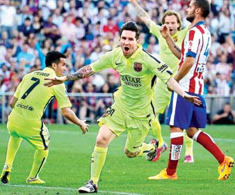 messi settled la liga title for barca