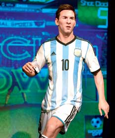 messi in madame tussauds museum