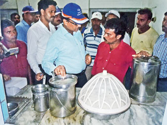 drm gets complains no lights in train compartments and foods from platform stalls are tasteless 