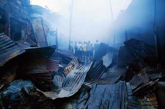 করলার জলেই দিশা দমকলের