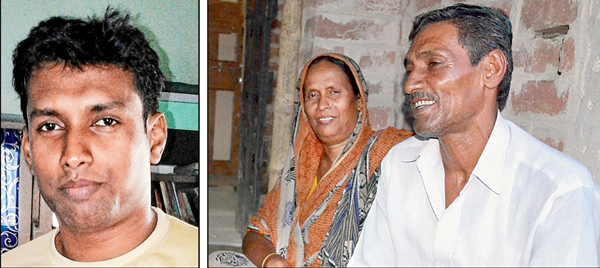 Brilliant result by poor family student