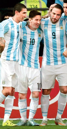 messi di maria awesome but argentina ordinary