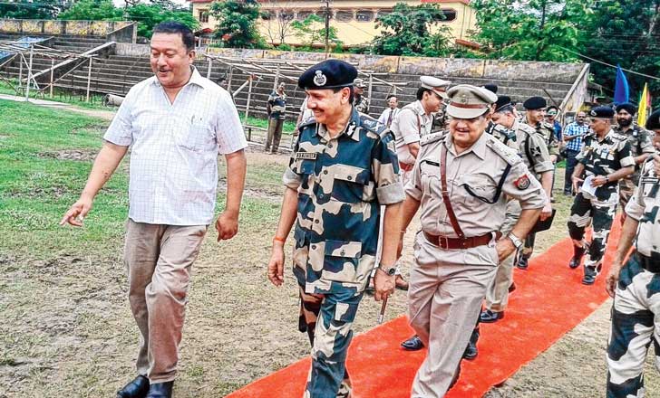 bsf dg visited karimganj border