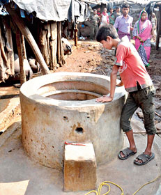 Two men die in a well