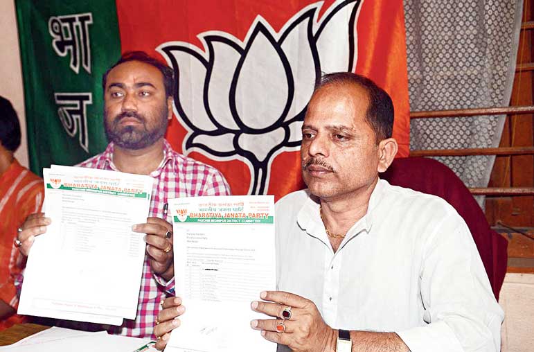 TMC made the kharagpur board with the help of BJP