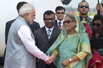 Pm modi reached bangladesh for two days visit