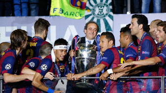 barca wins champions league title fifth times