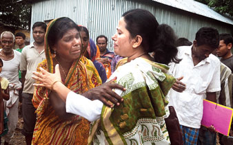 after hooligan attack enclave residents guarding their villages whole night