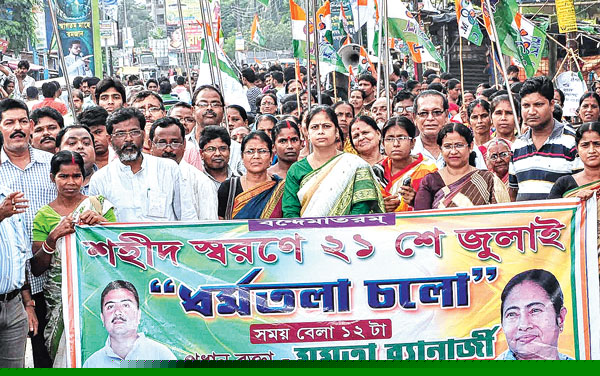 Group clash of Trinamool at Tamluk