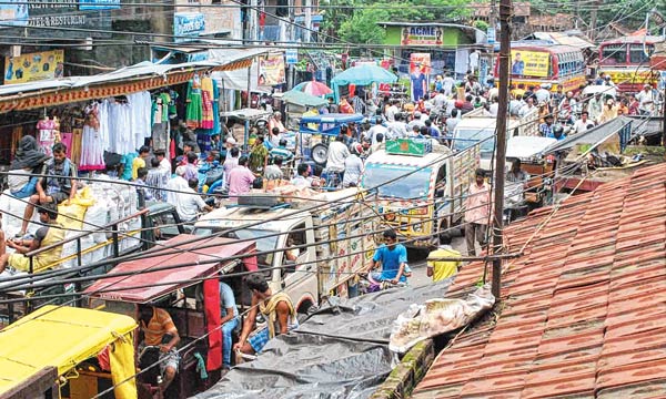 যানজট কমাতে বাঁকড়া থেকে  সরছে বাস ও ট্রেকার স্ট্যান্ড
