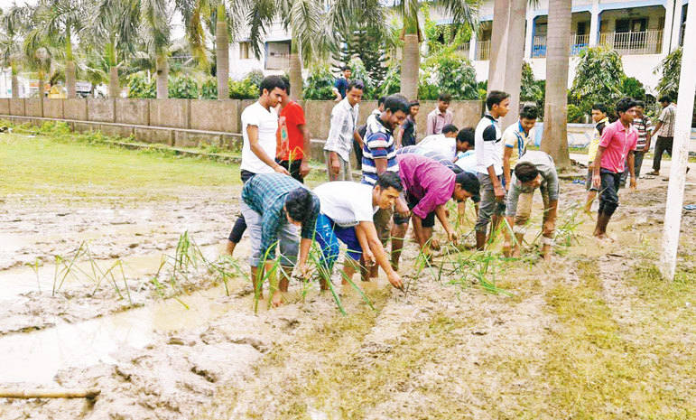 Student agitation at Farakka college