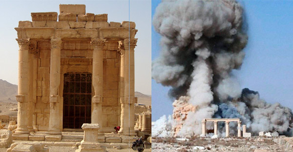 ISIS shows photos of ancient Palmyra temple destruction in Syria