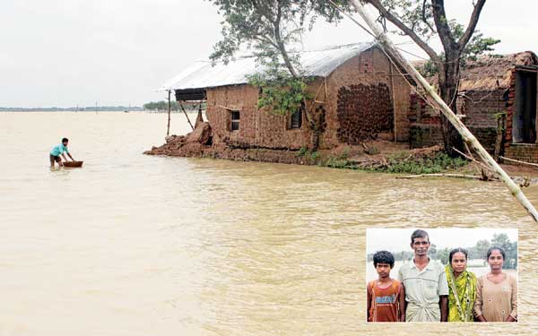flood stricken youth villager in birbhum sheltered in relief camp shares his macabre experience
