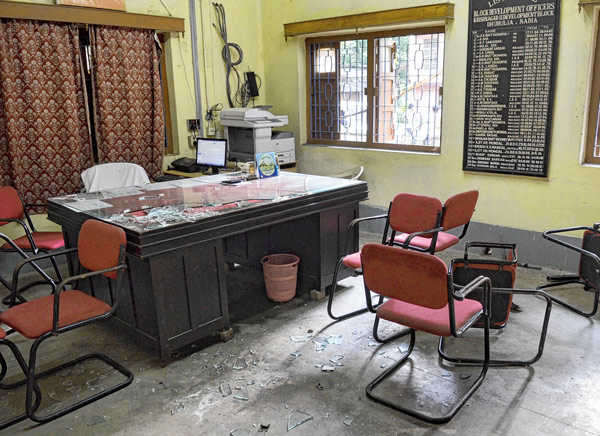 Vandalism at BDO office