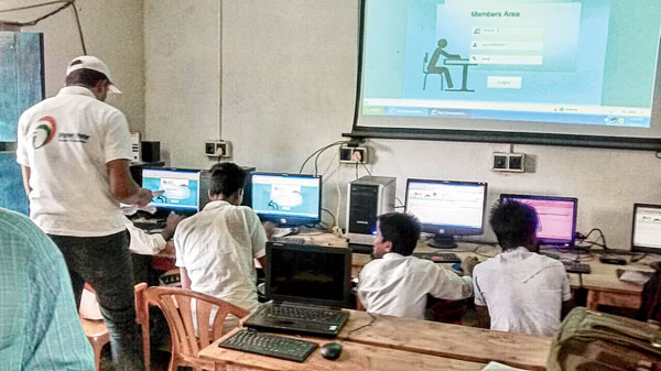 Online examination for madrasa student