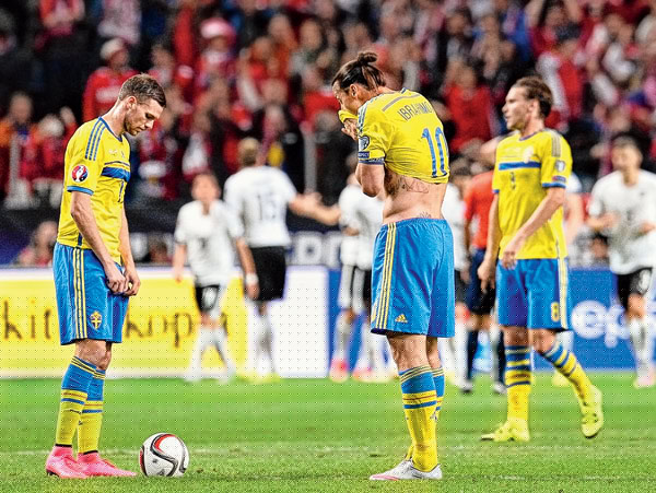 austria crushed zlatan ibrahimovic and sweden by 4-1 in euro qualifier