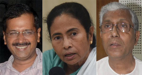 কেজরীবালের উদ্যোগে এক মঞ্চে মমতা-মাণিক