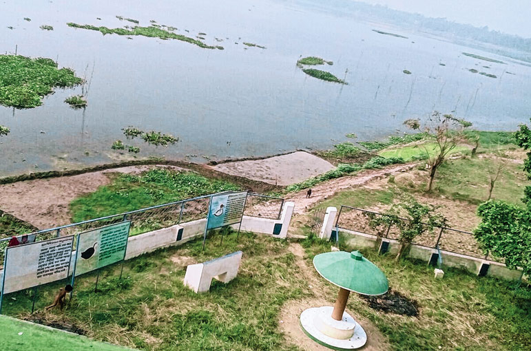 beautification of Chupi bird sanctuary is on full swing to attract tourist