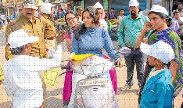 বাঁকুড়ায় ট্রাফিক সতর্কতা