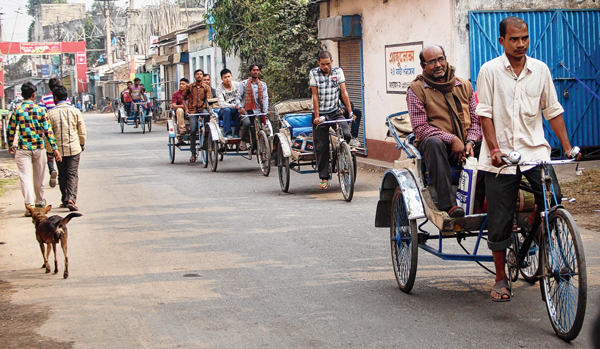 Toto makes entry to a city of rickshaws