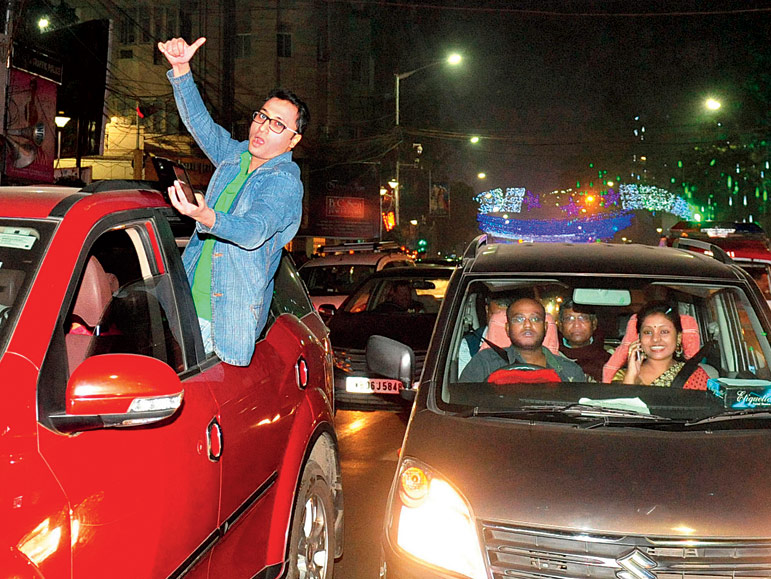 indiscipline year end night in kolkata