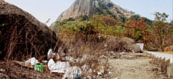 joychandi mountain covered in garbage 