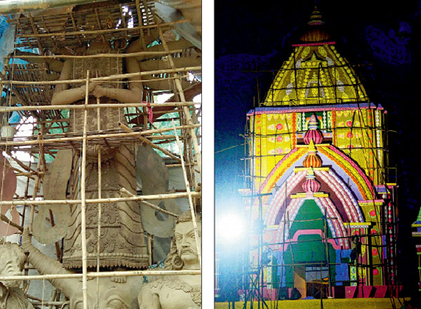 Huge durga making at north bengal