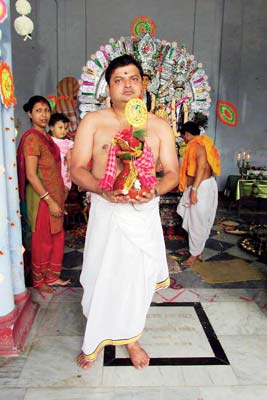Biswanath Basu's Durga puja in previous years 