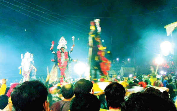 district people rejoiced in Kali puja  
